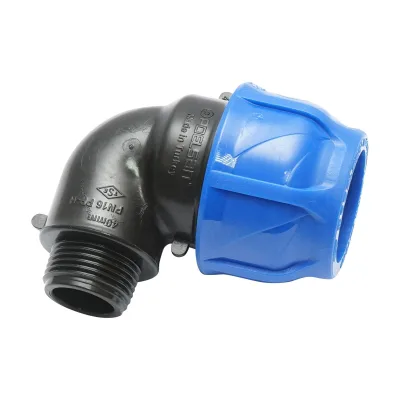 Gomito Compressione PN16-40mm X 1-1/6" per sistemi di irrigazione Raccordo/Giunto Maschio PN16-40mm X 1-1/6" Raccordo Compressione Manicotto Raccordo Compressione Tubo irrigazione - immagine 3