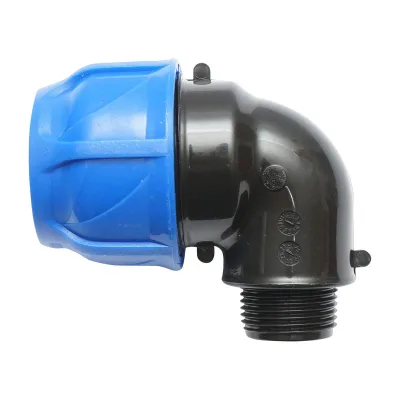 Gomito Compressione PN16-40mm X 1-1/6" per sistemi di irrigazione Raccordo/Giunto Maschio PN16-40mm X 1-1/6" Raccordo Compressione Manicotto Raccordo Compressione Tubo irrigazione - immagine 2