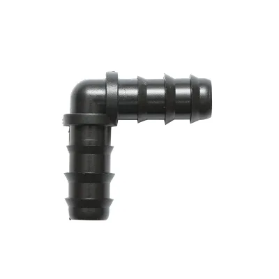 Gomito di collegamento per tubo e tubo di irrigazione D16x16 mm a 90 gradi