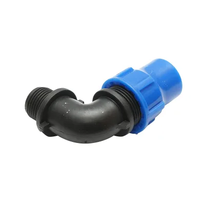 Gomito di compressione con filettatura esterna D20mmx1/2 per sistemi di irrigazione - immagine 3