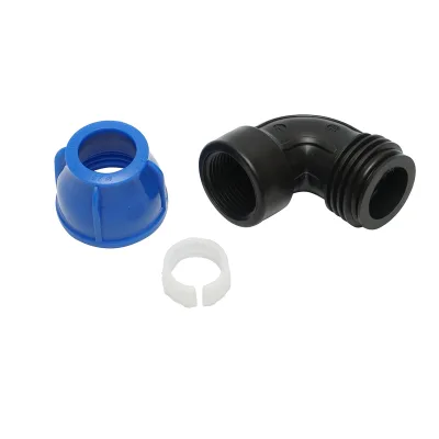 Gomito di compressione con filettatura interna femmina a 90 gradi D25mmx1, PN16 bar per sistemi di irrigazione - immagine 4