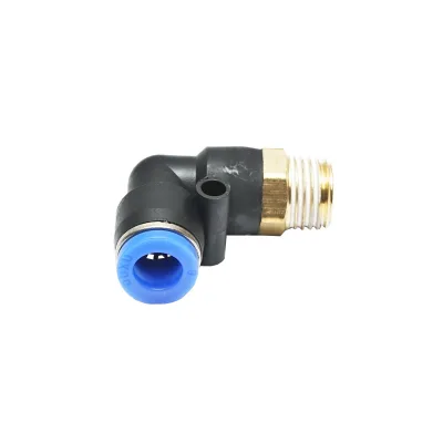 Gomito di riduzione rapida in plastica per tubo da 8 mm e filettatura metallica da 1/4 - immagine 2