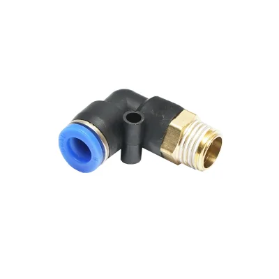 Gomito di riduzione rapida in plastica per tubo da 8 mm e filettatura metallica da 1/4 - immagine 3