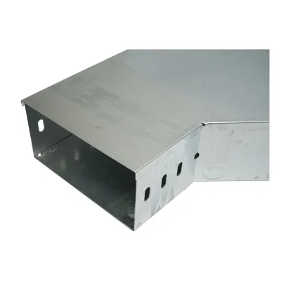 Gomito orizzontale a 90 gradi in acciaio zincato per grondaia 100x200mm - immagine 4