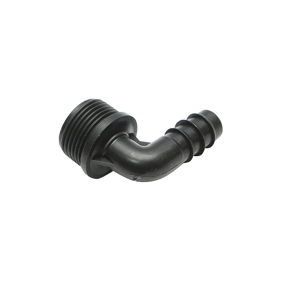 Gomito per tubo di gocciolamento con filettatura esterna D16mm x 3/4 per sistemi di irrigazione. - immagine 2
