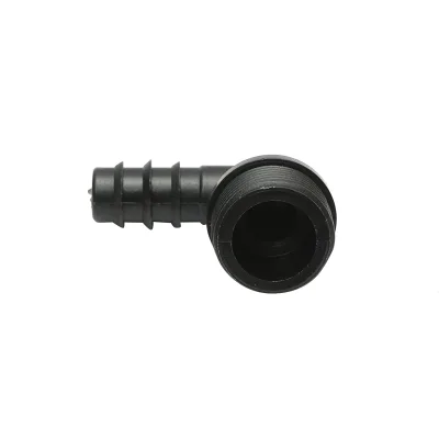Gomito per tubo di gocciolamento con filettatura esterna D16mm x 3/4 per sistemi di irrigazione. - immagine 3