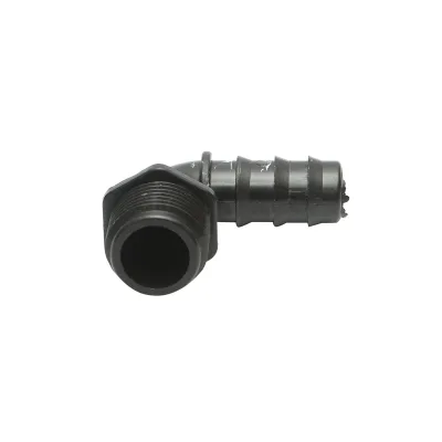Gomito per tubo di gocciolamento con filettatura esterna D16mmx1/2 per sistemi di irrigazione - immagine 3