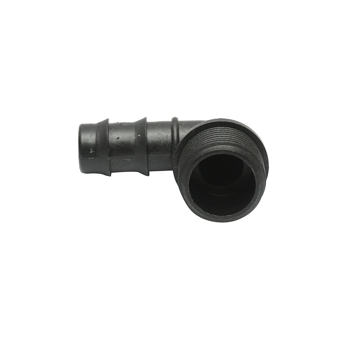 Gomito per tubo di gocciolamento con filettatura esterna D20mmx3/4 per sistemi di irrigazione - immagine 3