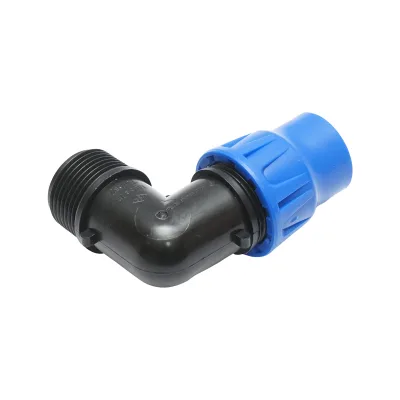 Gomito per tubo di gocciolamento con filettatura esterna D20mmx3/4 per sistemi di irrigazione, PN6 - immagine 4