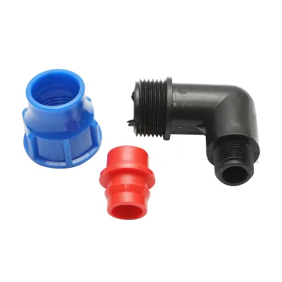 Gomito per tubo di gocciolamento con filettatura esterna D25mmx1/2 pollice, per sistemi di irrigazione - immagine 3