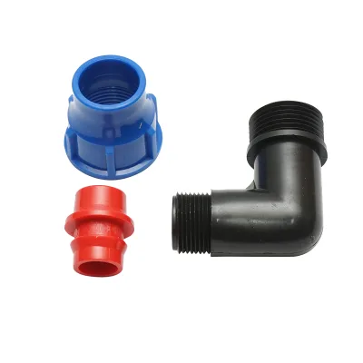 Gomito per tubo di gocciolamento con filettatura esterna D25mmx3/4 pollice, per sistemi di irrigazione - immagine 3