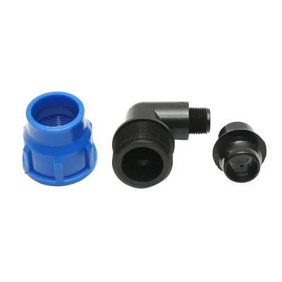 Gomito per tubo di gocciolamento con filettatura esterna D32mmx1/2 pollice, per sistemi di irrigazione. - immagine 3