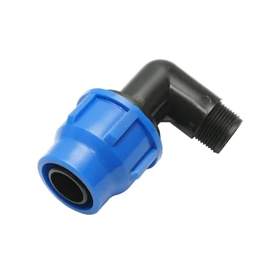Gomito per tubo di gocciolamento con filettatura esterna D32mmx3/4 pollice, per sistemi di irrigazione - immagine 2