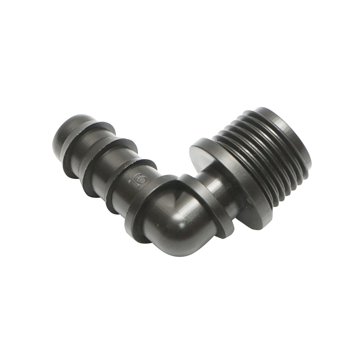 Gomito per tubo di gocciolamento da 16mm x 1/2 Breckner Germany - immagine 2