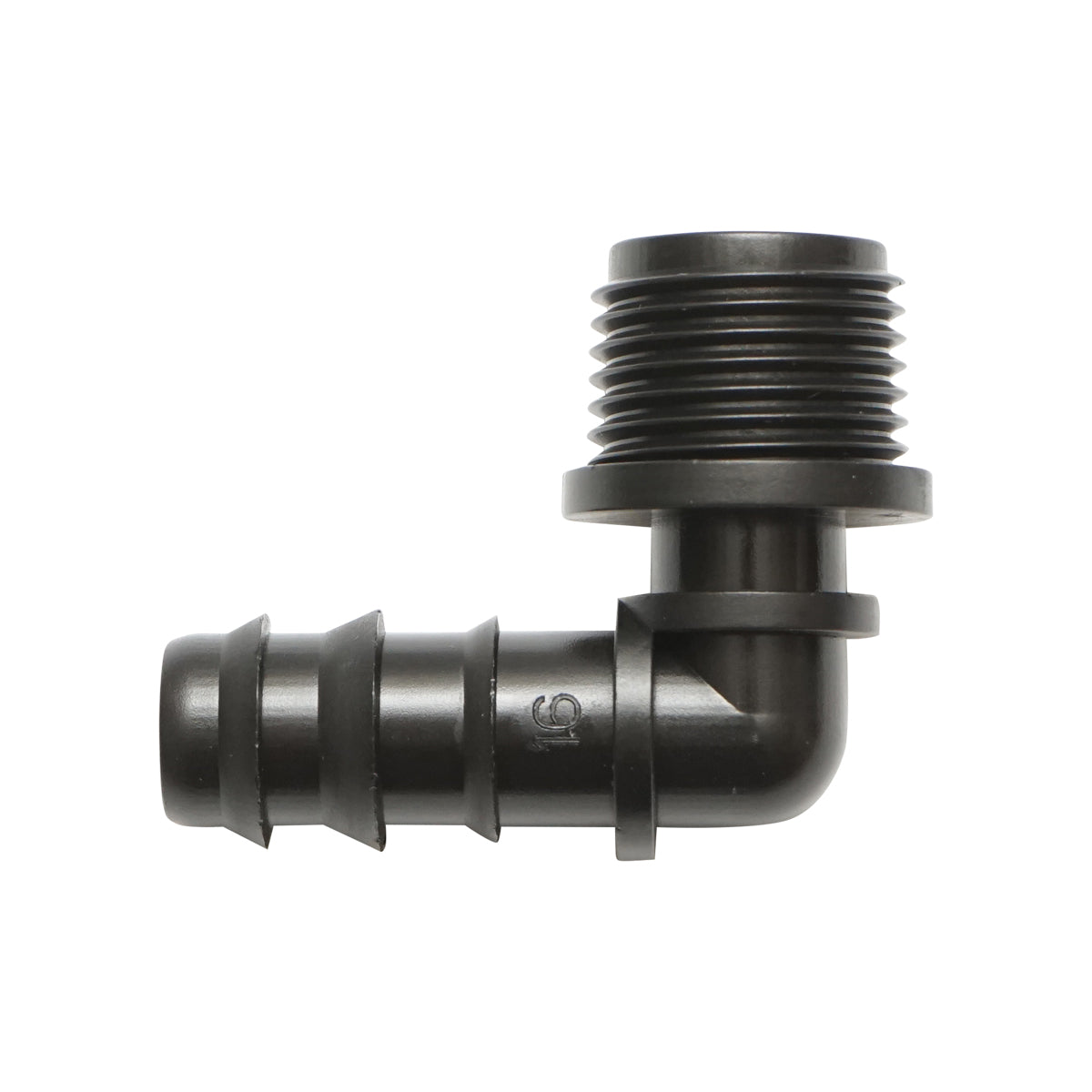 Gomito per tubo di gocciolamento da 16mm x 1/2 Breckner Germany