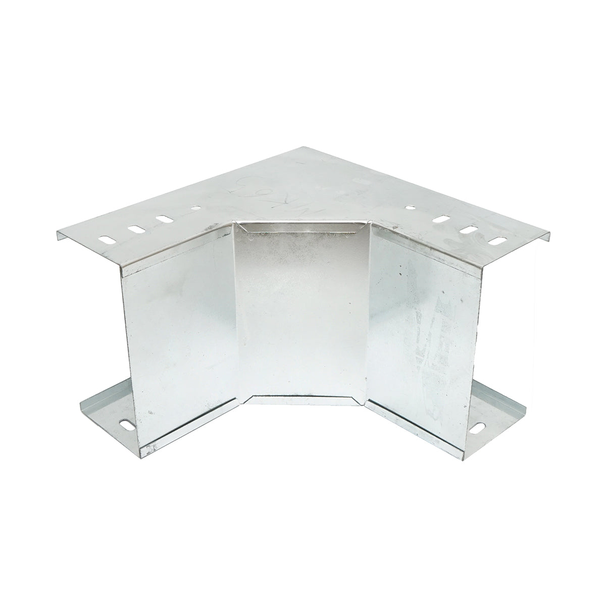 Gomito verticale a 90 gradi in acciaio zincato per grondaia 100x200mm - immagine 3