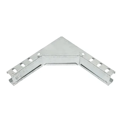 Gomito verticale a 90 gradi in acciaio zincato per grondaia 25x50mm - immagine 2