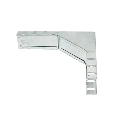 Gomito verticale a 90 gradi in acciaio zincato per grondaia 25x50mm - immagine 4
