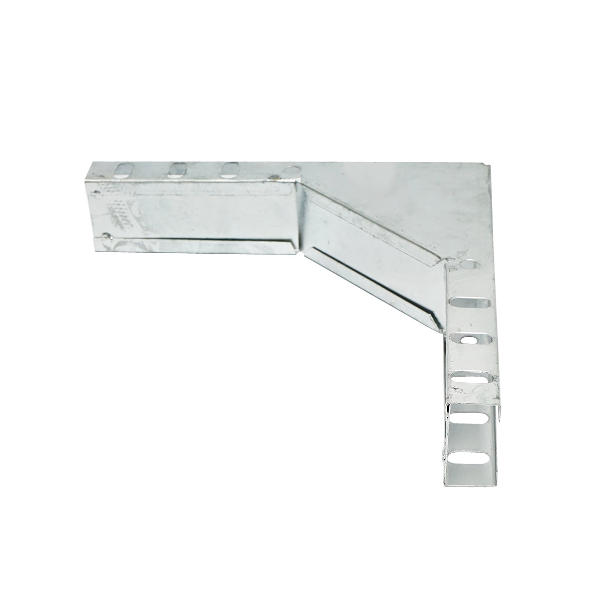 Gomito verticale a 90 gradi in acciaio zincato per grondaia 25x50mm - immagine 4