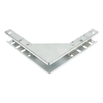 Gomito verticale a 90 gradi in acciaio zincato per grondaia 25x50mm - immagine 3