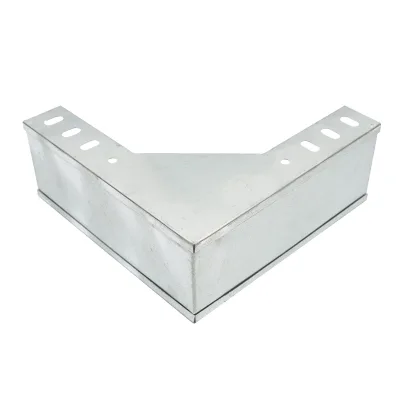 Gomito verticale a 90 gradi per grondaia in acciaio zincato 100x50mm - immagine 4