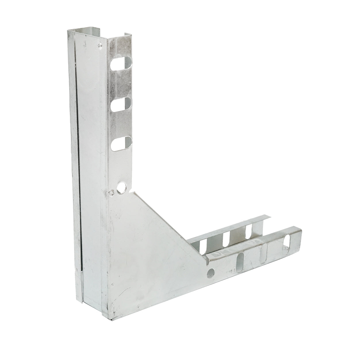 Gomito verticale a 90 gradi per grondaia in acciaio zincato 25x50mm
