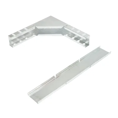 Gomito verticale a 90 gradi per grondaia in acciaio zincato 25x50mm - immagine 3