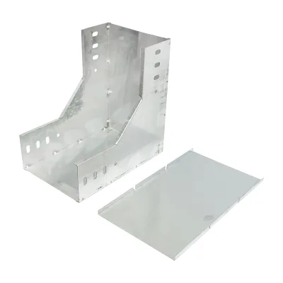 Gomito verticale a 90 gradi per grondaia in acciaio zincato per grondaia 100x200mm - immagine 2