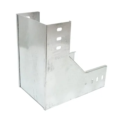 Gomito verticale a 90 gradi per grondaia in acciaio zincato per grondaia 100x200mm - immagine 4
