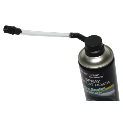 Gonfia e Ripara Le Gomme Forate di Auto e Moto, Spray gonfia gomme con Silicone per Riparazione forature - immagine 3