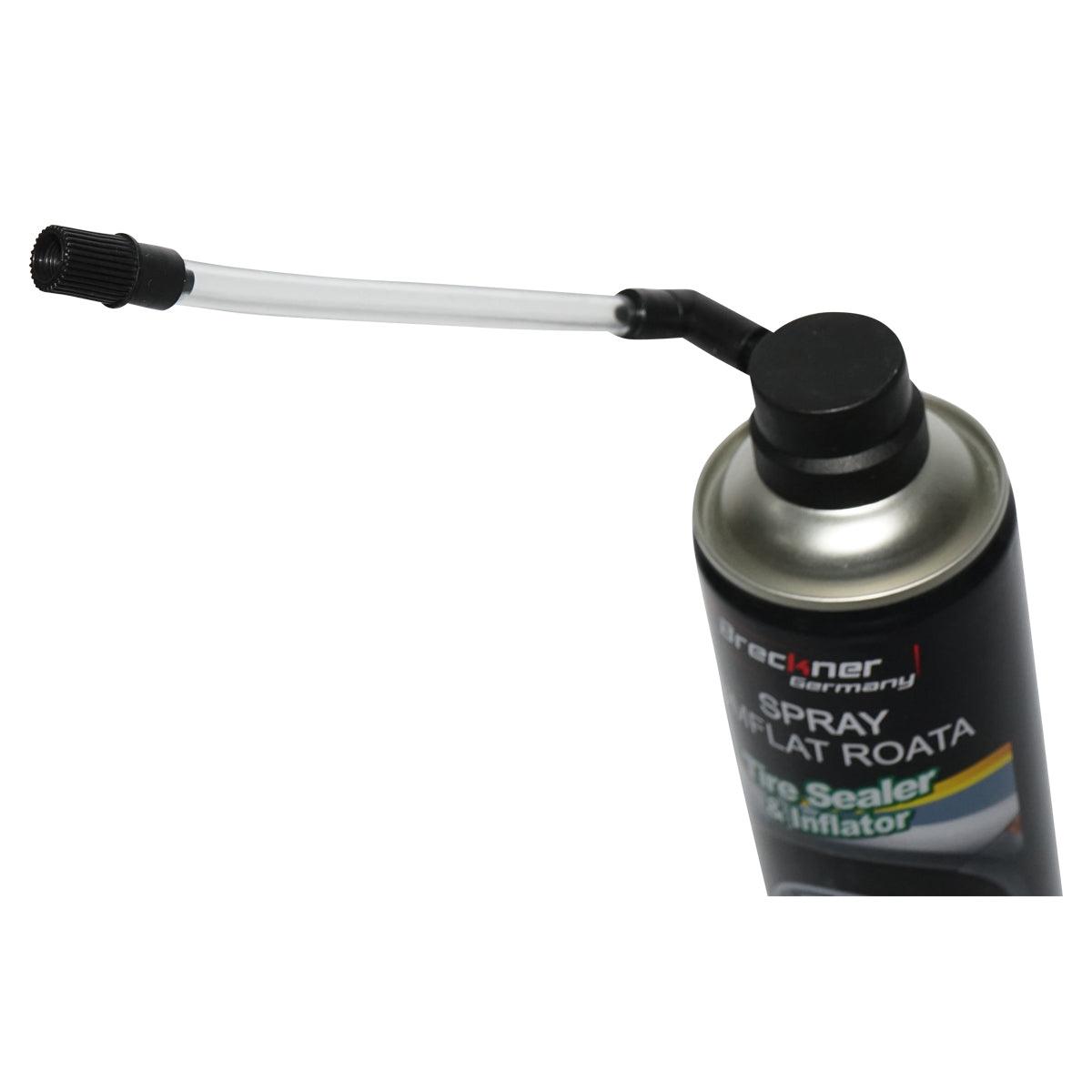 Gonfia e Ripara Le Gomme Forate di Auto e Moto, Spray gonfia gomme con Silicone per Riparazione forature - immagine 3