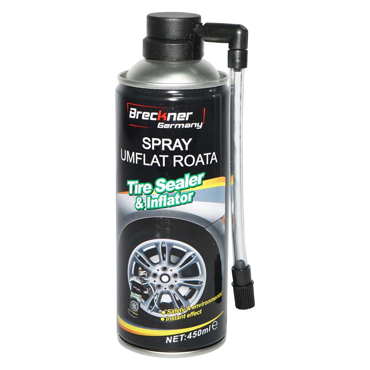 Gonfia e Ripara Le Gomme Forate di Auto e Moto, Spray gonfia gomme con Silicone per Riparazione forature