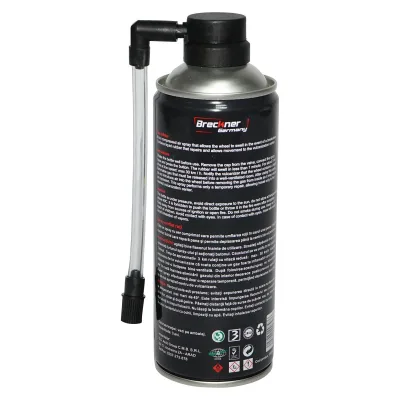 Gonfia e Ripara Le Gomme Forate di Auto e Moto, Spray gonfia gomme con Silicone per Riparazione forature - immagine 2