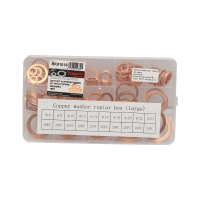 Grande set con rondelle di rame fi6 - fi24 180 pezzi - immagine 2