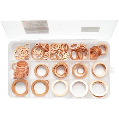 Grande set con rondelle di rame fi6 - fi24 180 pezzi - immagine 4