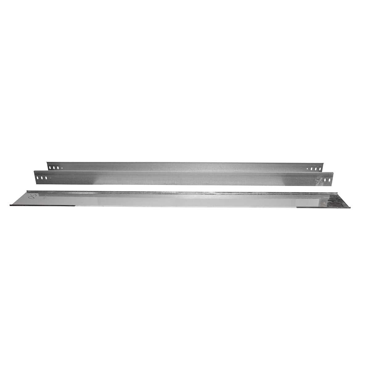 Grondaia metallica non forata, zincata 100x200x2000mm - immagine 2