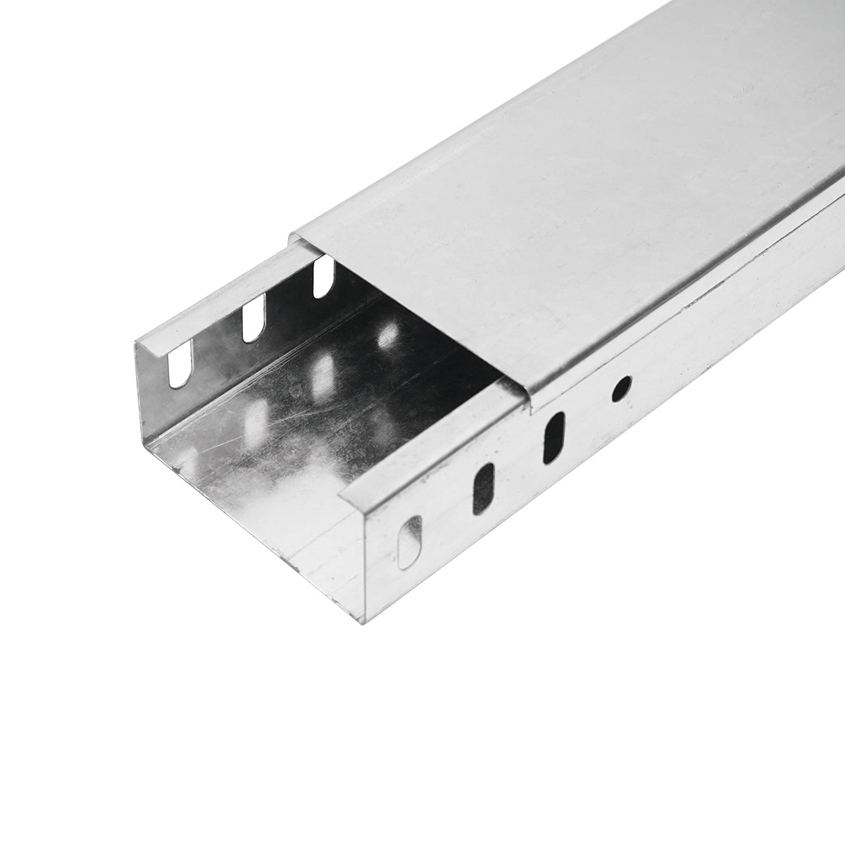 Grondaia metallica non forata, zincata 50x100x2000mm