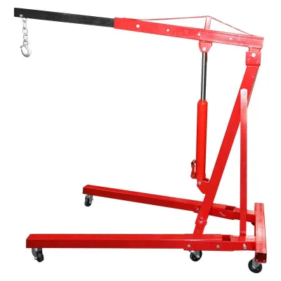 Gru per Officina 2 TON Gru gruetta idraulica da Officina Gru idraulica Pieghevole 2000kg Sollevamento Motori - immagine 2
