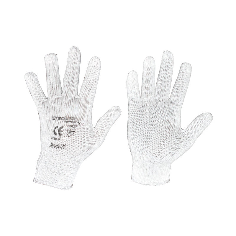 Guanti da lavoro in cotone bianco taglia 9 Breckner Germany