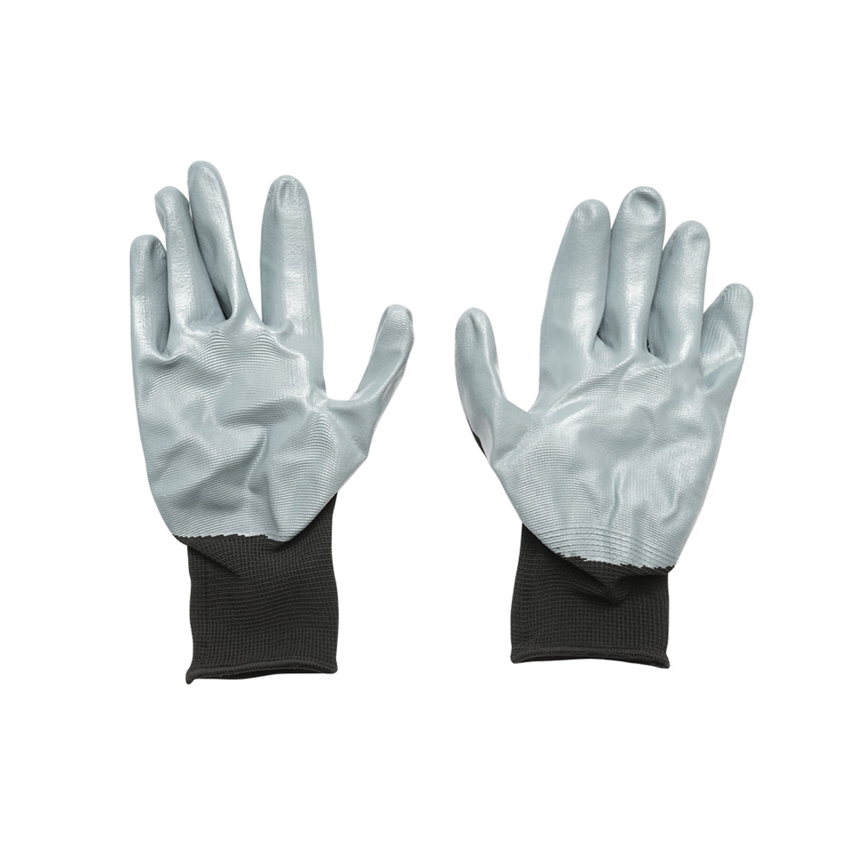Guanti da lavoro in nitrile gommato sintetico nero-grigio taglia 10 Breckner Germany - immagine 3
