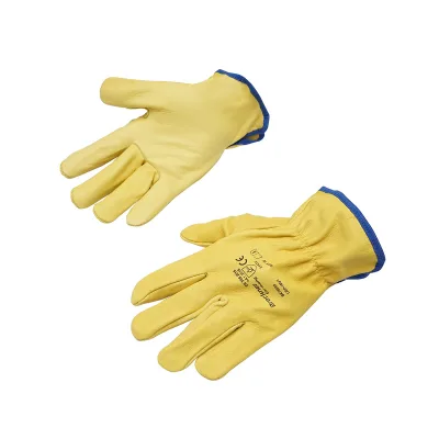 Guanti da lavoro in pelle gialli taglia 10 Breckner Germany - immagine 2