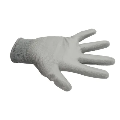Guanti da lavoro in poliestere con immersione in PU grigio taglia 10 Breckner Germany - immagine 3