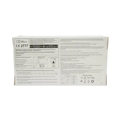 Guanti in nitrile blu senza polvere con texture antiscivolo sulle dita, taglia M 100 pezzi/scatola - immagine 5