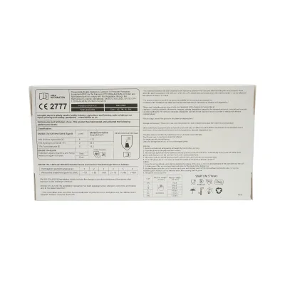 Guanti in nitrile blu senza polvere con texture antiscivolo sulle dita, taglia S 100 pezzi/scatola - immagine 5