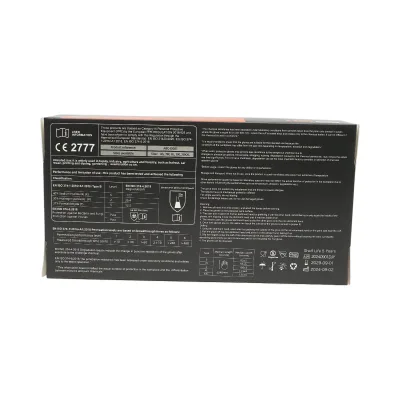 Guanti in nitrile sintetico nero, senza polvere, taglia L, 100 pezzi/scatola - immagine 5