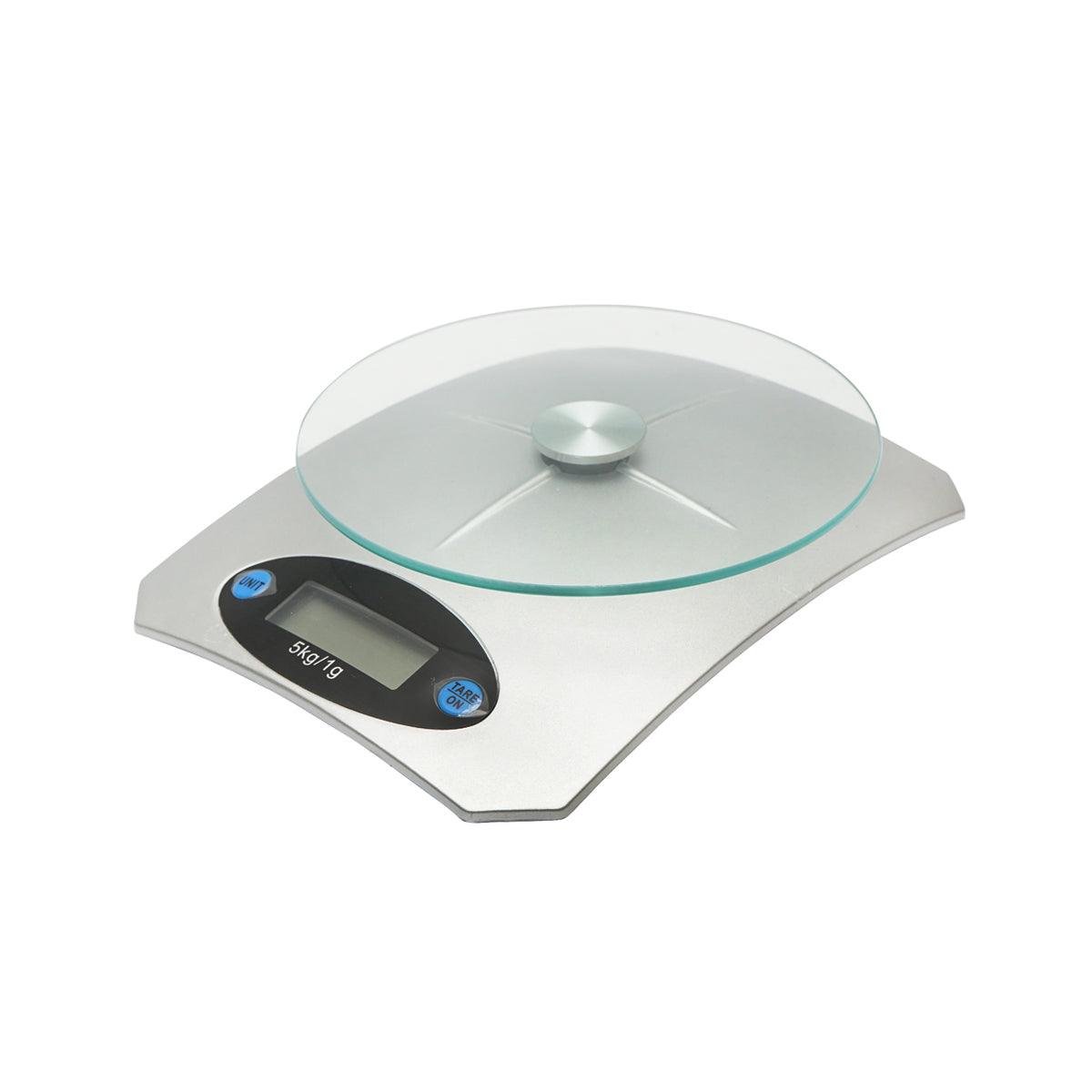 Hoteche Bilancia da Cucina Digitale, 1g-5kg, Piattaforma in Vetro, Display LCD, Unità g/lb/oz/kg - immagine 2