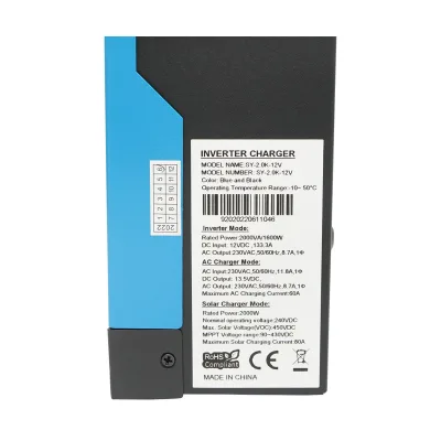 I Inverter solare ibrido 1,6 KW Breckner Germany 12V, 80A, MPPT, monofase, OFF-GRID, SY-2.0KW-12V - immagine 2