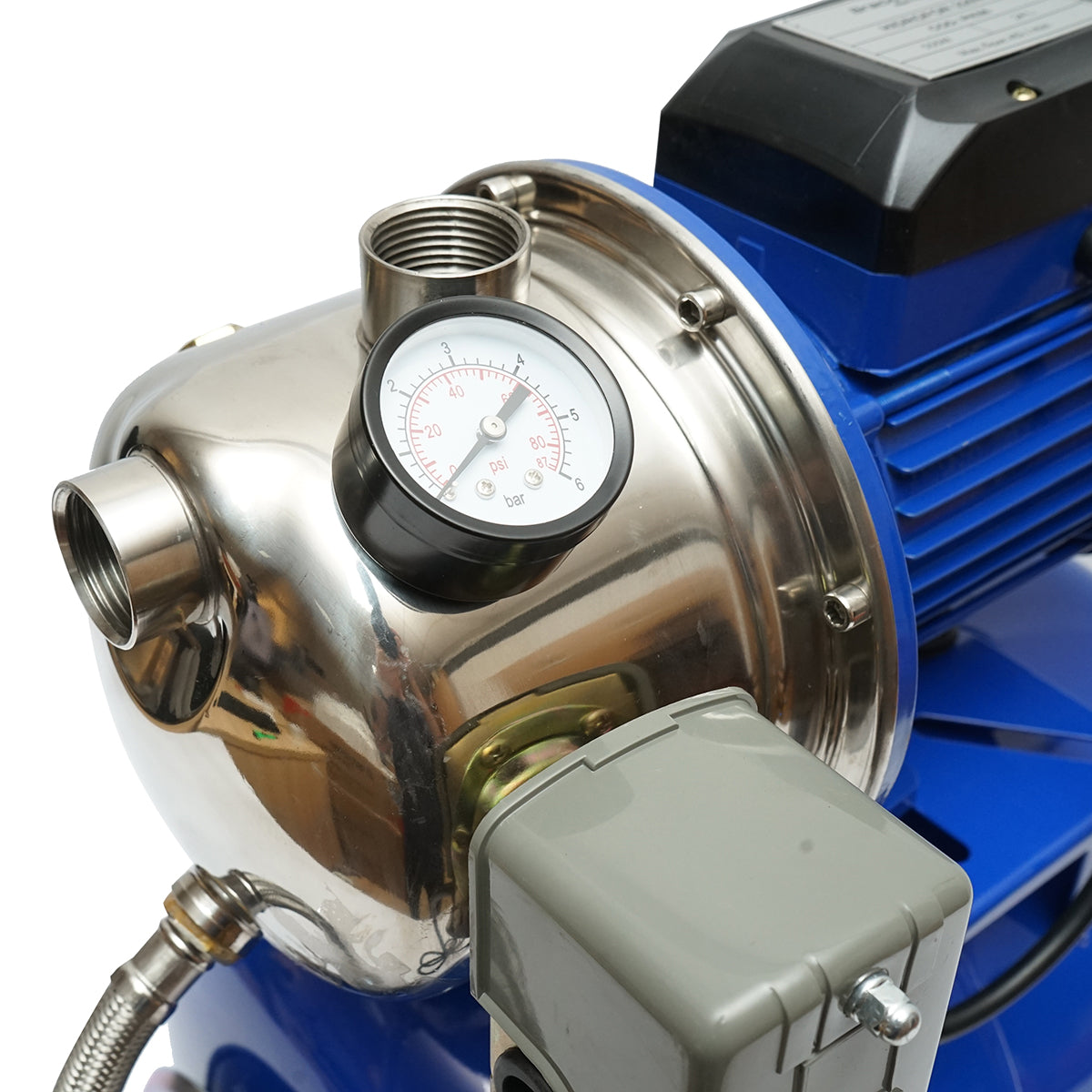 Idroforo acqua 550W 220V, portata 45 L/min, H35m, serbatoio 24L, velocità 2850 r/min AUTOJS80S Breckner Germany - immagine 5