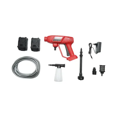 Idropulitrice portatile con 2 batterie da 20 V, 2 Ah agli ioni di litio, 180 W, 10 bar, portata 3 l/min, testina rotante a 6 funzioni, serbatoio schiuma da 400 ml. - immagine 3