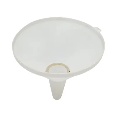 Imbuto in plastica con setaccio 200mm bianco